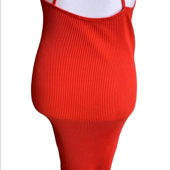 Zara Spaghetti Strap Cross Back Midi Dress Size Small - Picture 6 of 15